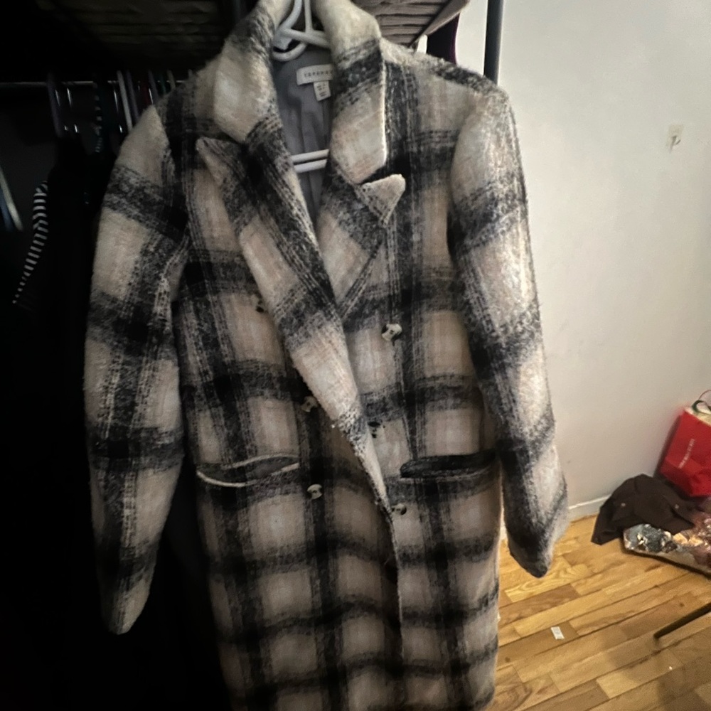 Topshop patterned coat